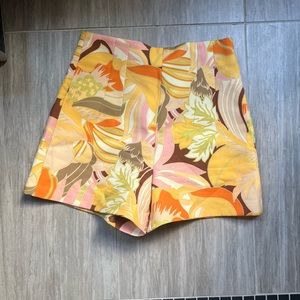 Zara patten floral shorts